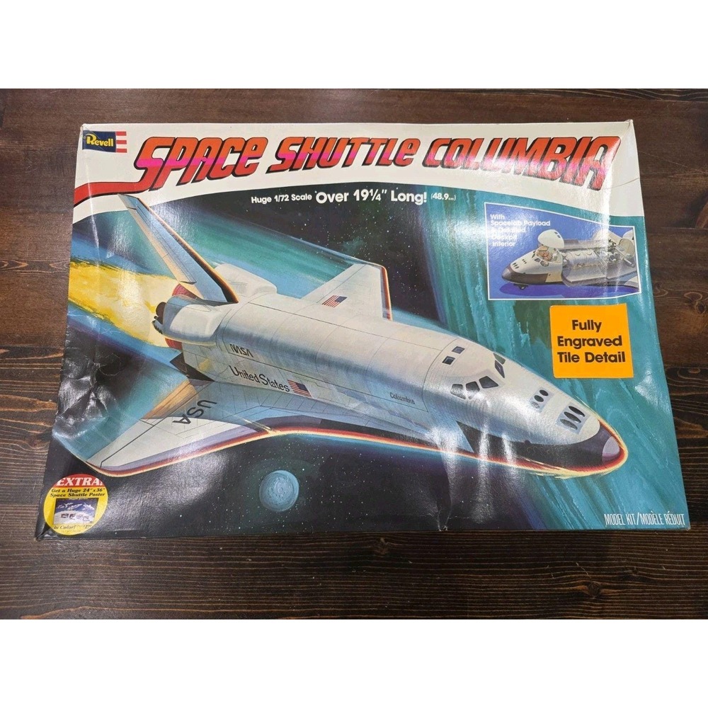 Revell Space Shuttle Columbia *Box DAMAGE Vintage 1979 NEW